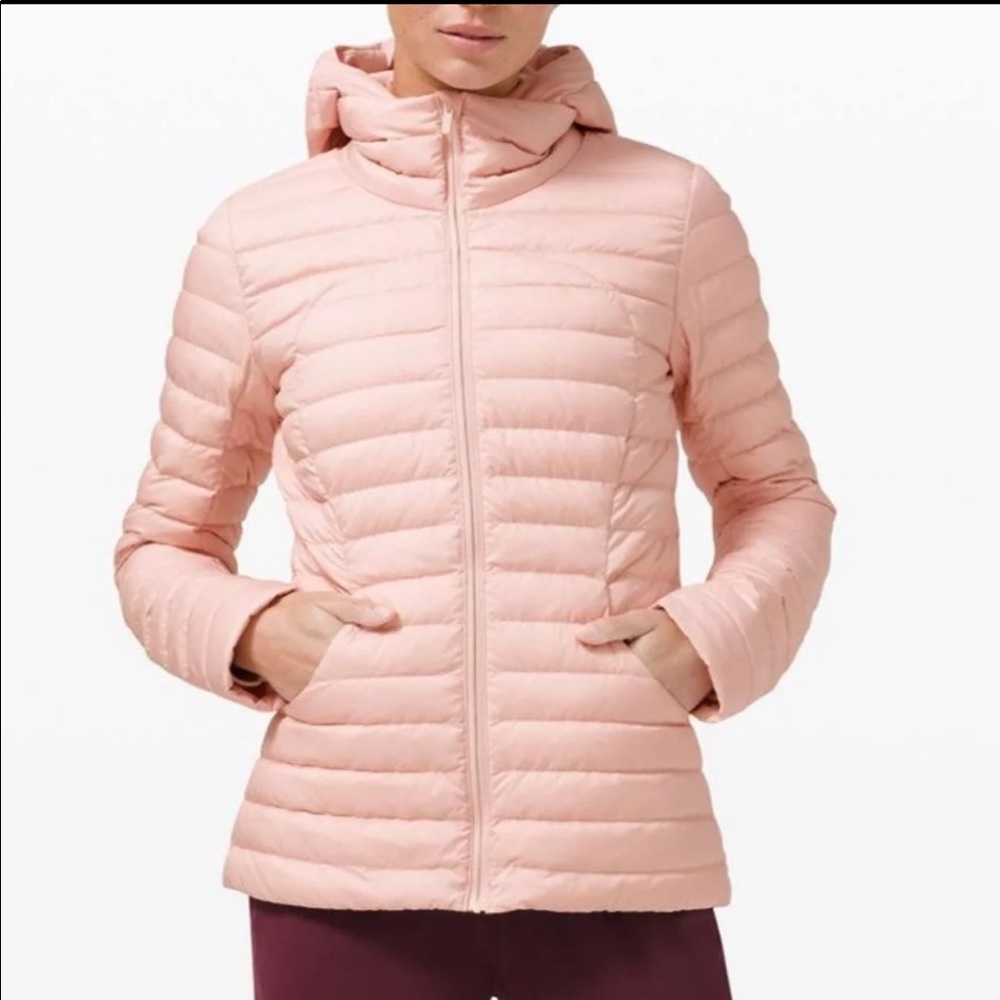 Lululemon Pack it down jacket Pink Mist size 12